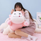 Neues süßes riesiges Kühe-Plüschtier, weiches Vieh, Stofftier, Cartoon-Kuh-Kissen, Kissen, Kinder, Mädchen, Kinder, Geburtstagsgeschenk